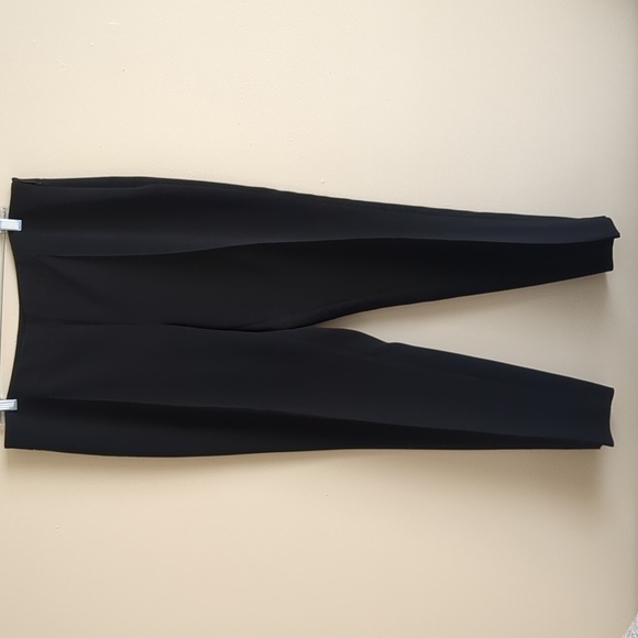 14 Karl Lagerfeld Paris Solid Black Pants Side Zipper Minimalist - Picture 1 of 14